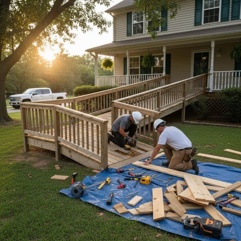 Accessible Ramp Construction in Wilmington, NC
