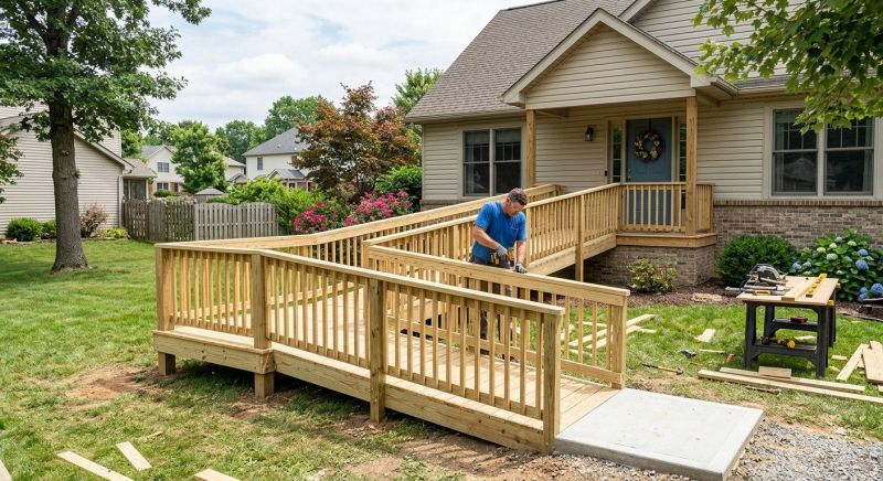 Accessible Ramp Installation in Wilmington, NC