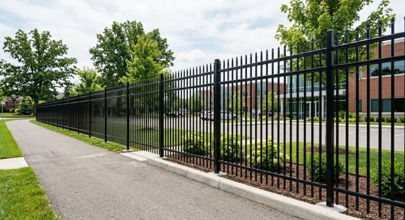 Black Metal Fence Installation in St Louis, MO