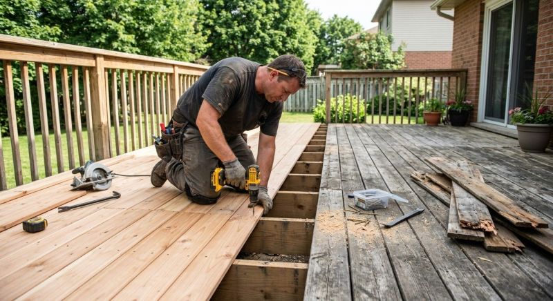 Cedar Deck Repair in Redmond, WA