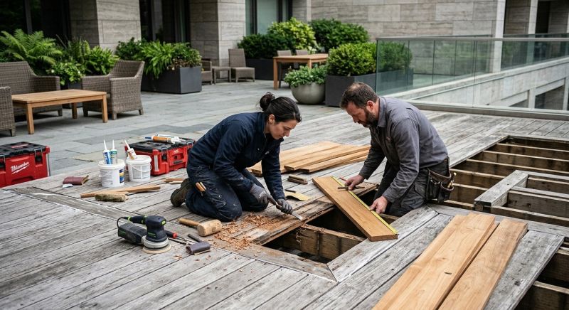Cedar Deck Repair in Seattle, WA