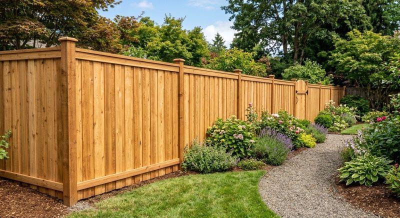 Cedar Fence Replacement in Pearland, TX