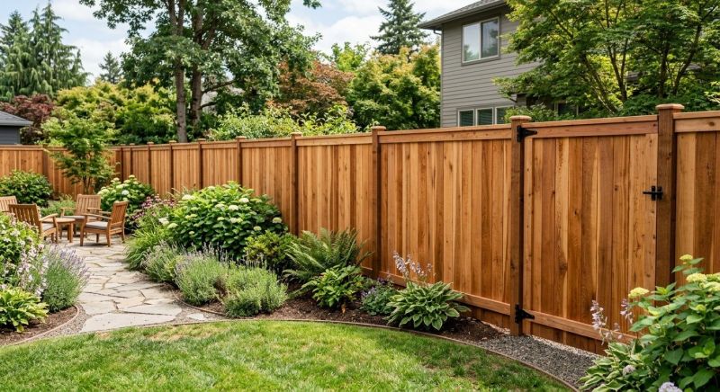 Cedar Fence Replacement in Pearland, TX