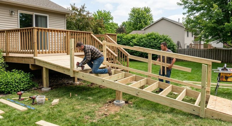 Deck Ramp Construction in Conroe, TX