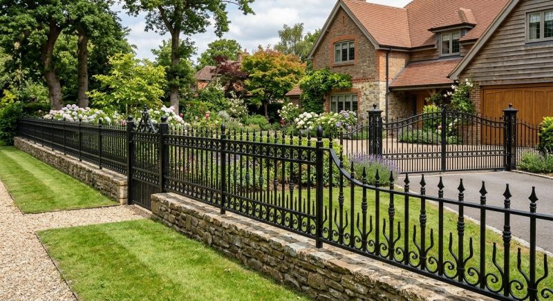 Gothic Iron Fence Installation in Alpharetta, GA