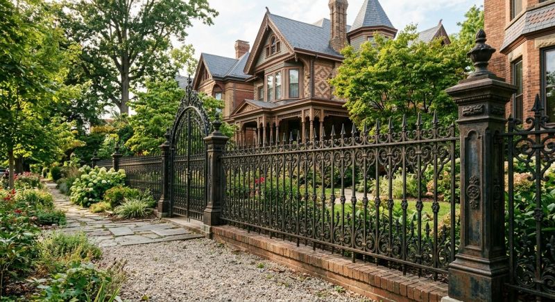 Gothic Iron Fence Installation in Alpharetta, GA