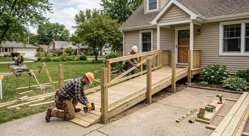 Handicap Ramp Construction in Conroe, TX