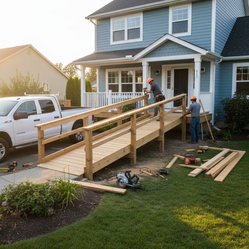Handicap Ramp Installation in Conroe, TX