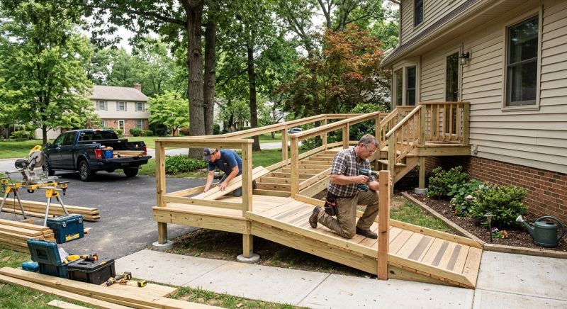 Handicap Ramp Installation in Wilmington, NC