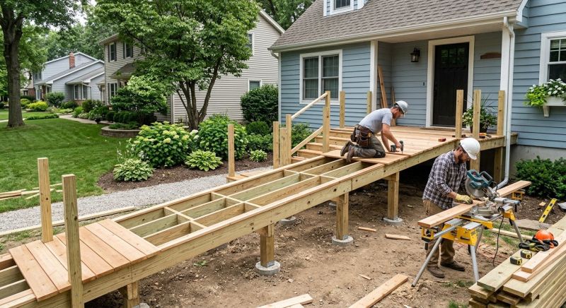 Hardwood Ramp Installation in Kansas City, KS