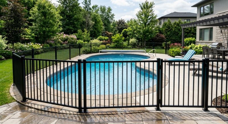 Metal Pool Fence Installation in Alpharetta, GA