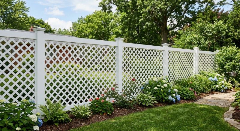 Pvc Lattice Fence Installation in Pearland, TX
