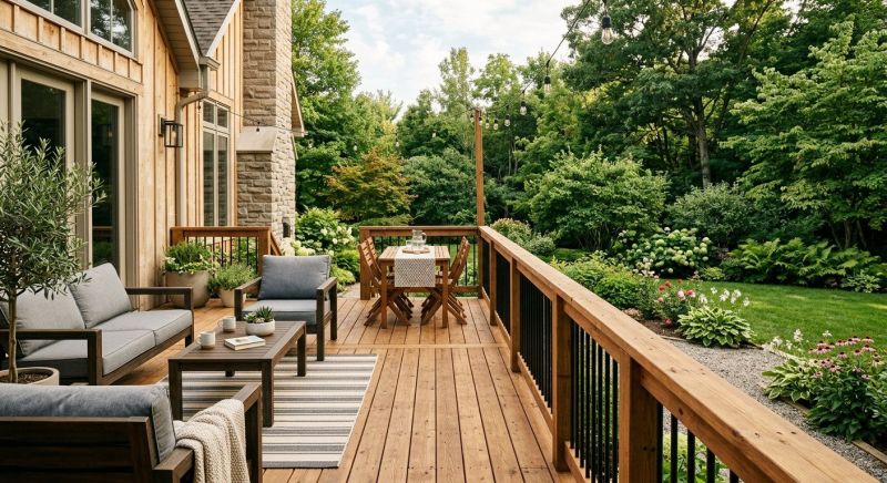 Redwood Deck Installation in Seattle, WA