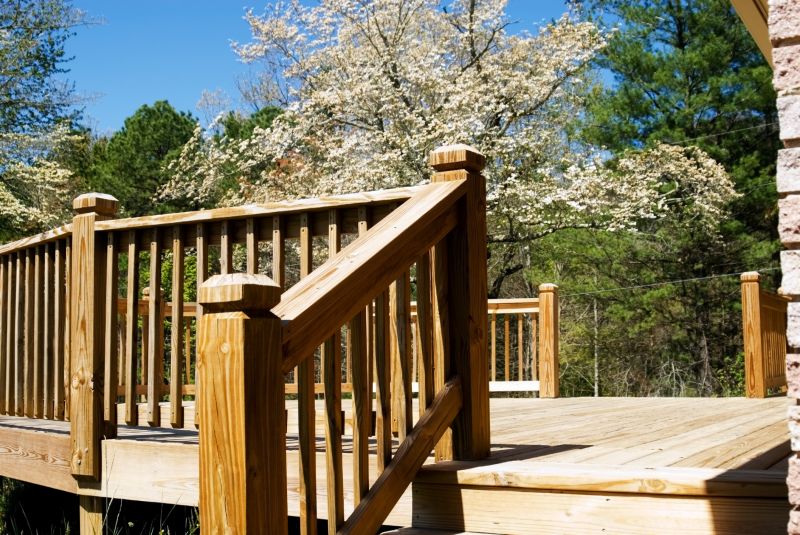 Redwood Deck Installation in Boston, MA