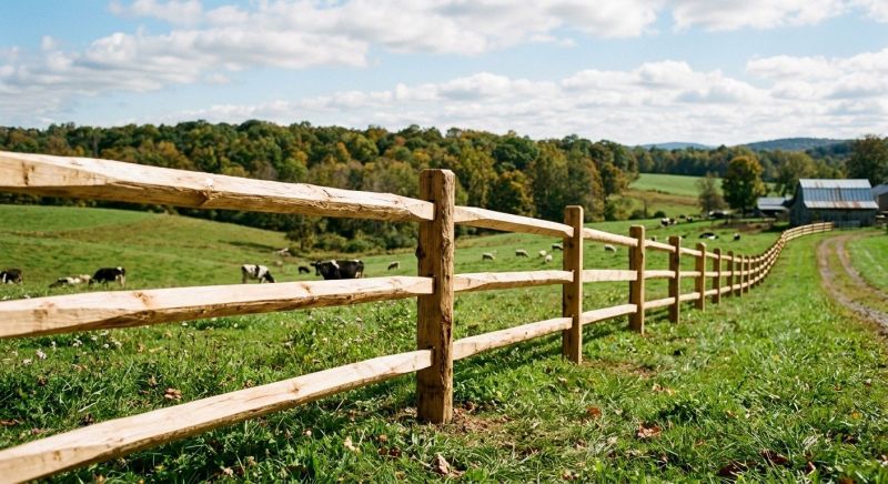 Rustic Fence Installation in Roseville, CA