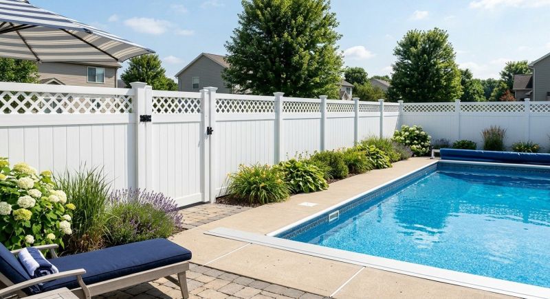 Vinyl Pool Fence Installation in South Houston, TX