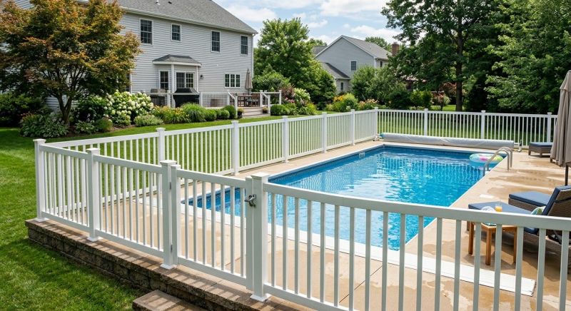 Vinyl Pool Fence Installation in Grand Rapids, MI