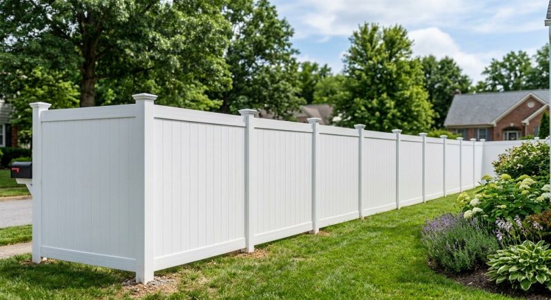 White Pvc Fence Installation in Alpharetta, GA