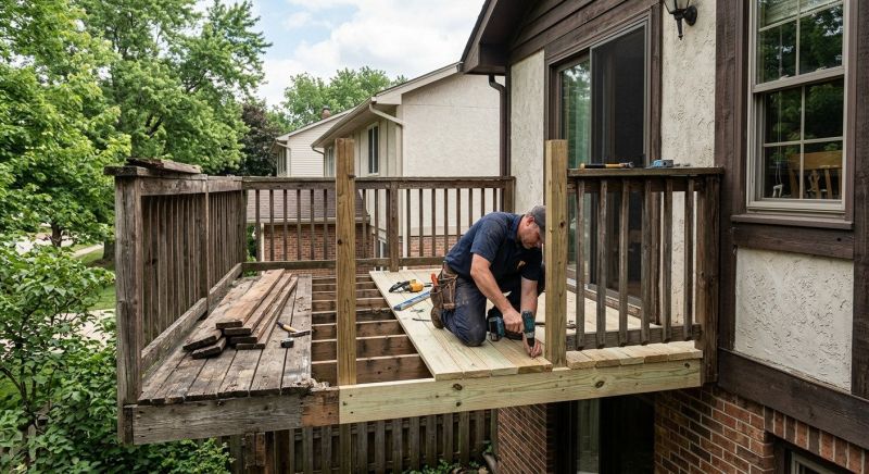 Wood Balcony Repair in Redmond, WA