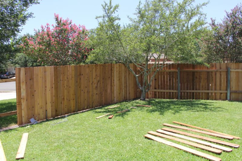 Wood Plank Fence Installation in Roseville, CA