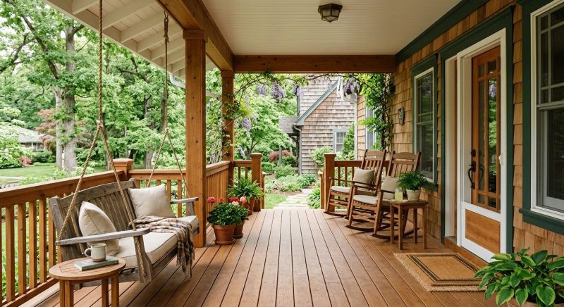 Wood Porch Construction in Worcester, MA
