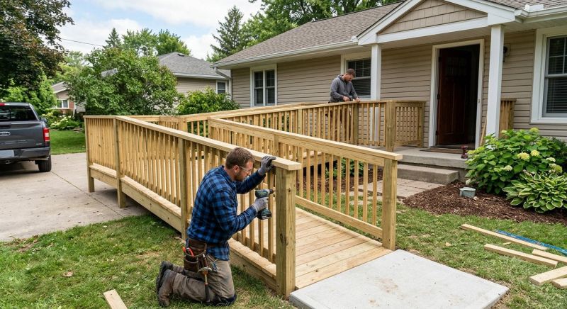 Wood Ramp Construction in Wilmington, NC