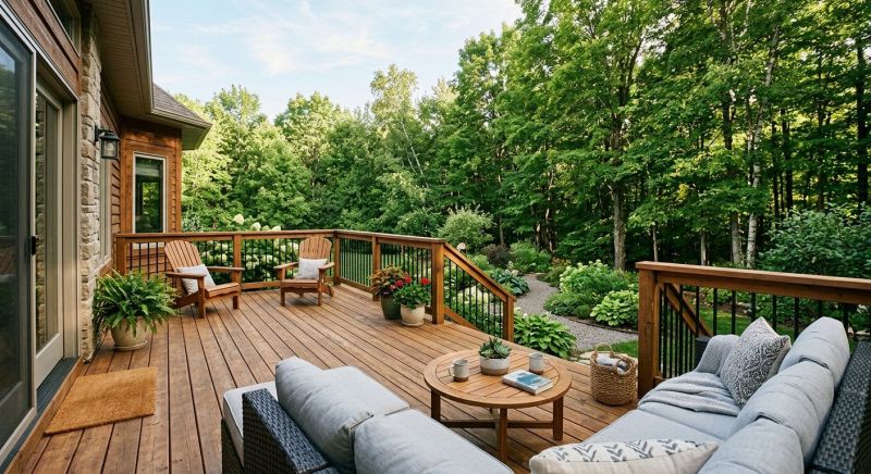 Wooden Patio Installation in Boston, MA