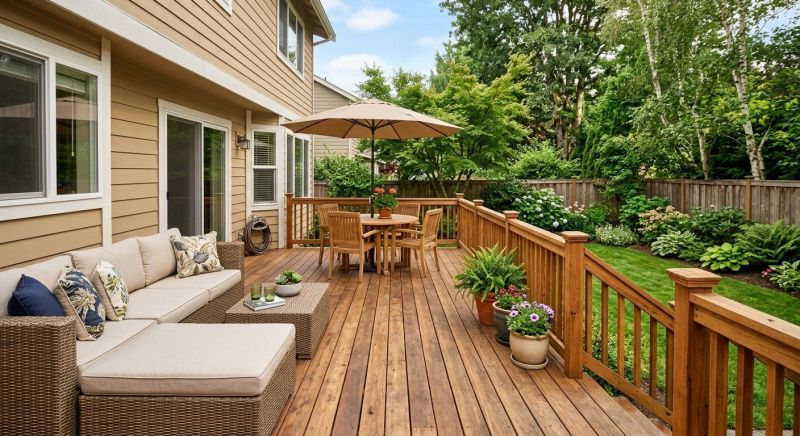 Wooden Patio Installation in Redmond, WA