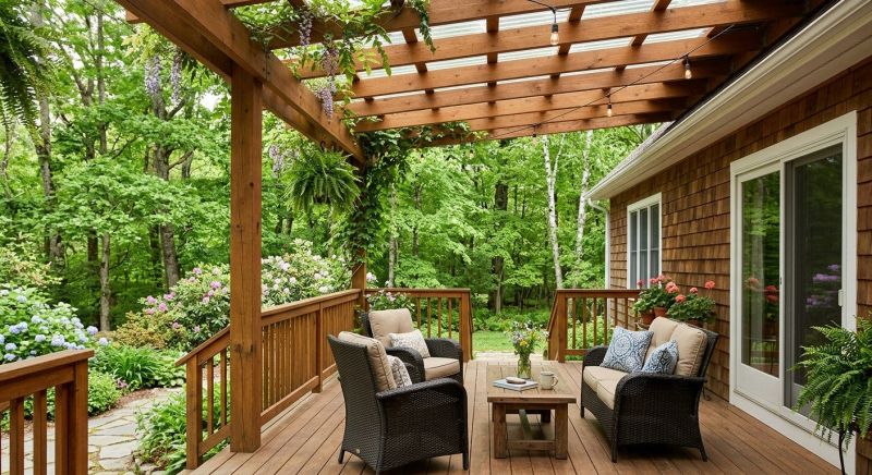 Wooden Patio Installation in Worcester, MA